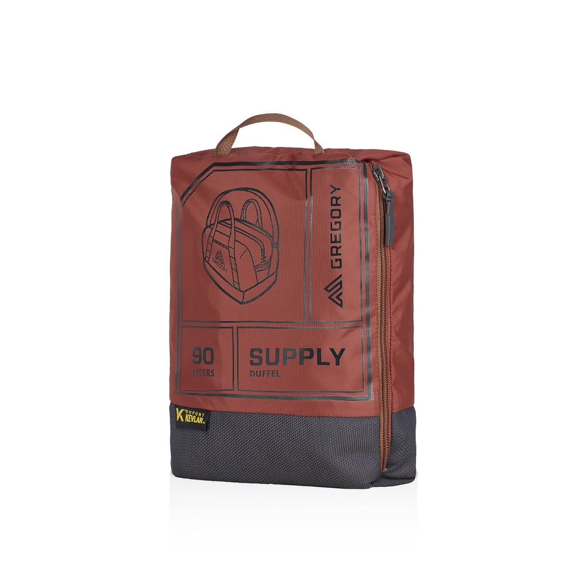 Men Gregory Supply 90 Duffel Bag Red Usa JMEF70432